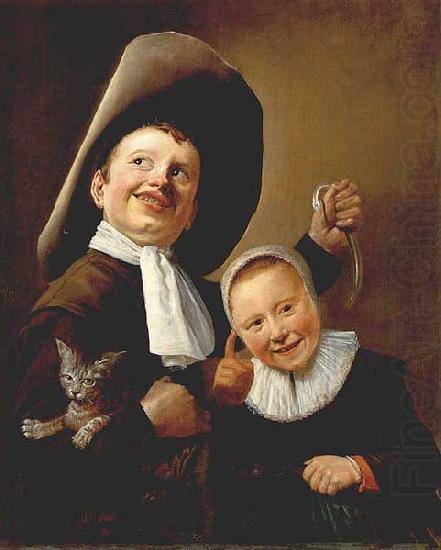 Judith leyster A Boy and a Girl with a Cat and an Eel china oil painting image